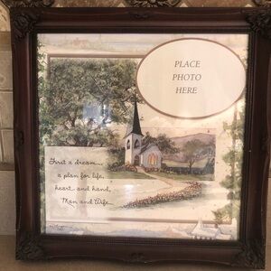 Cherry Ornate Wedding Photo Frame 12” x 12”